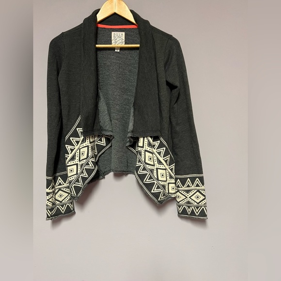 BILLABONG Gray AZTEC Sweater FLYAWAY Women S - Picture 5 of 9